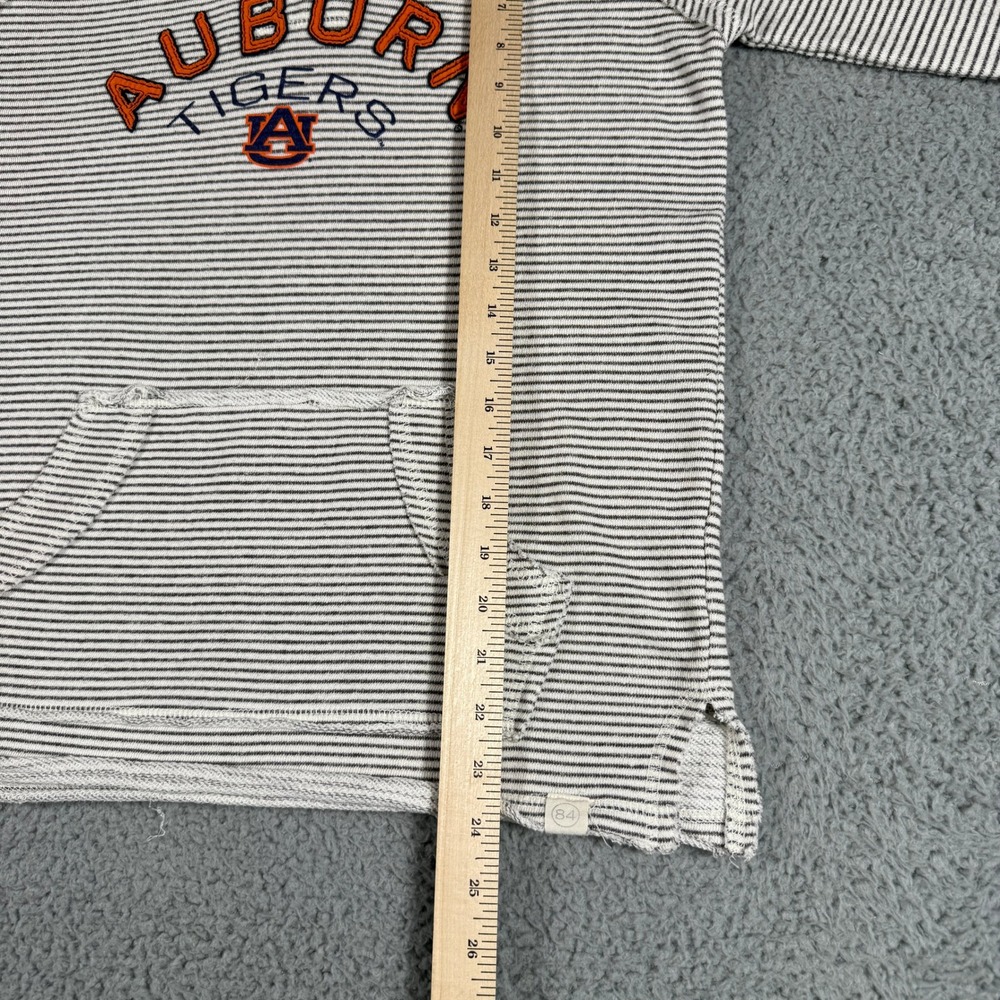 Auburn Tigers Blur 84 Hoodie Womens Small White Striped Lightweight University - Picture 7 of 9